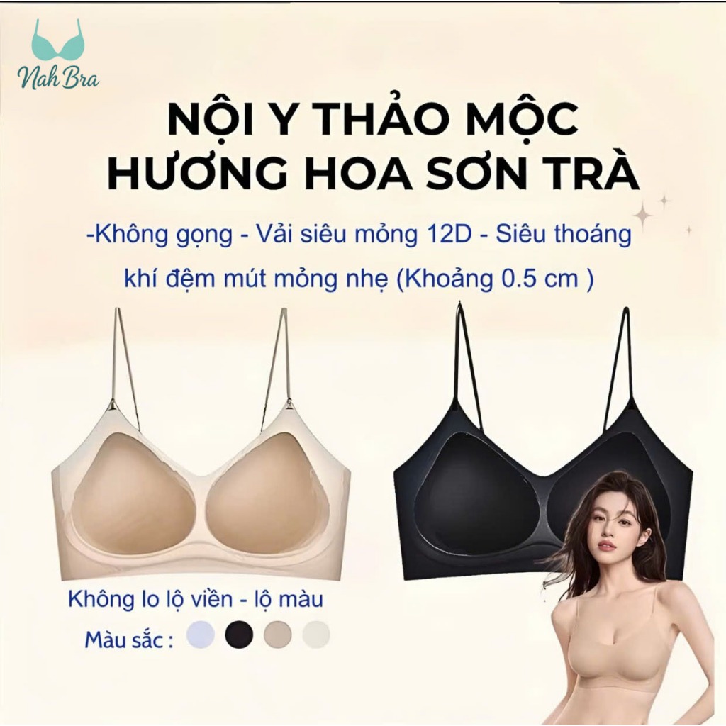 Áo Lót Nữ Thơm Mỏng Không Gọng, Su Mềm Mịn, Thoáng Mát Tạo Form Tự Nhiên cho các nàng đi thể thao | BigBuy360 - bigbuy360.vn