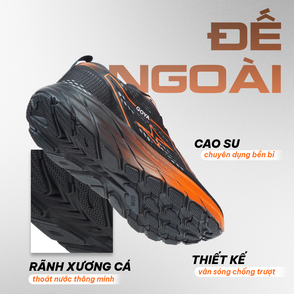 Giày thể thao chạy bộ nam nữ Goya Plus năm 2026 Công nghê EVA Foam mới nhất, nhẹ êm, nẩy vượt trội | BigBuy360 - bigbuy360.vn