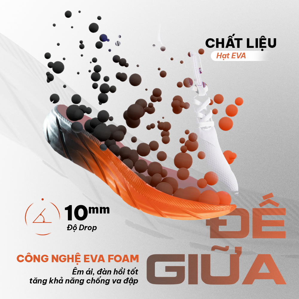 Giày thể thao chạy bộ nam nữ Goya Plus năm 2026 Công nghê EVA Foam mới nhất, nhẹ êm, nẩy vượt trội | BigBuy360 - bigbuy360.vn