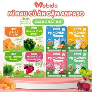 Mì Rau Củ Hữu Cơ Anpaso Cho Bé Ăn Dặm Từ 6 Tháng Bữa Phụ Dinh Dưỡng Thơm Ngon Cho Bé - Shop Mẹ Bí Đỏ