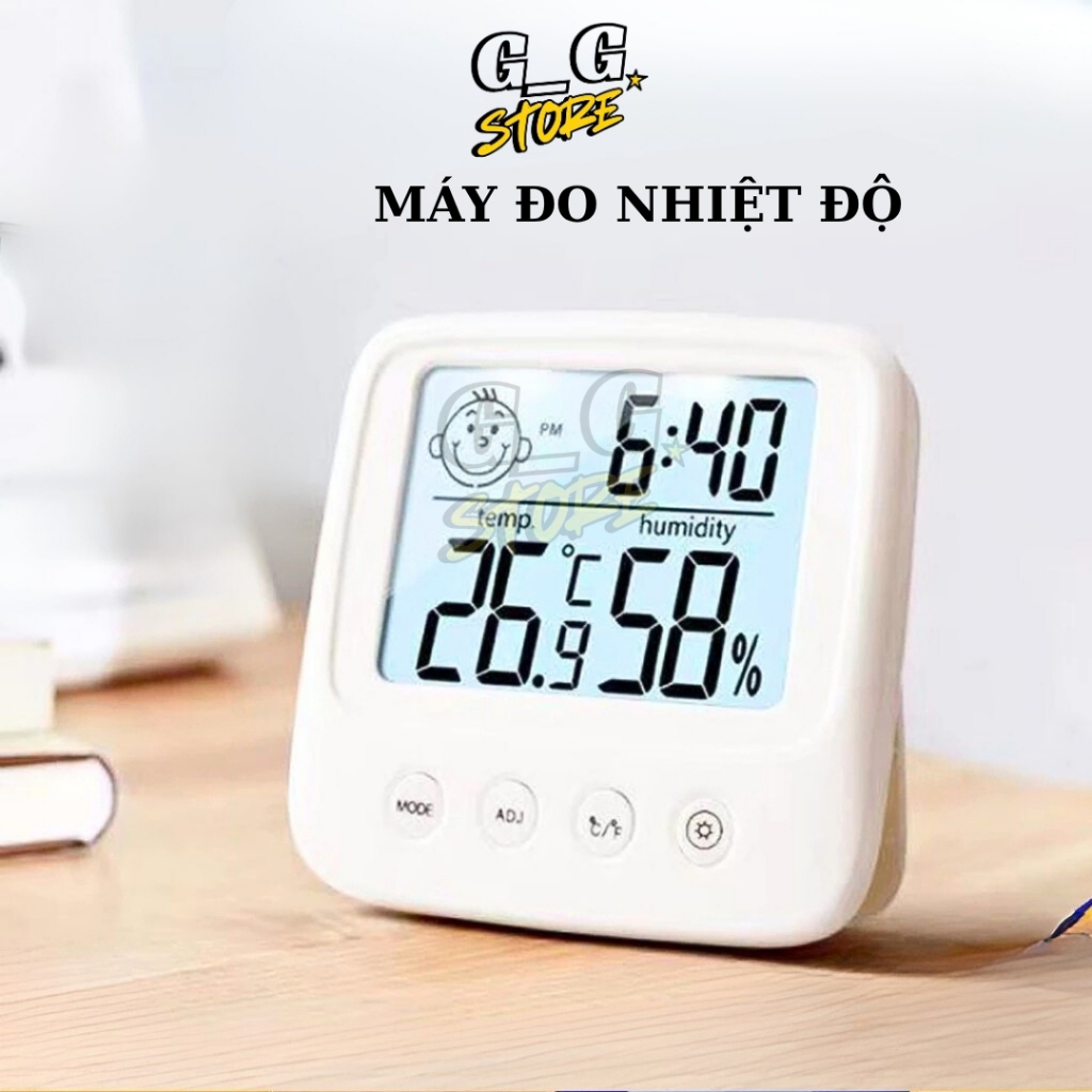 MÁY ĐO NHIỆT ĐỘ – ĐỘ ẨM ĐIỆN TỬ ĐỂ BÀN MÀN HÌNH LCD - GGStore