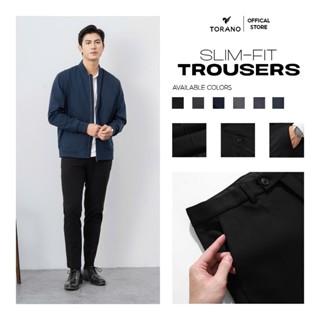 Quần âu nam TORANO slim-fit cạp trơn chuẩn phom BT900