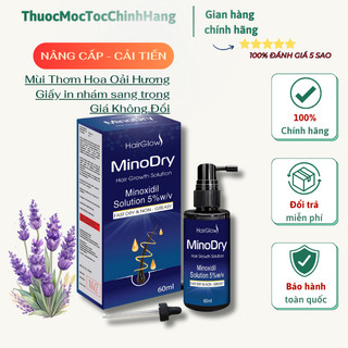   Tặng Peo Mix   MinoDry Minoxidil 5%  DẠNG LỎNG  Dung dịch mọc tóc 