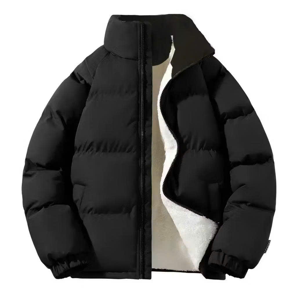 Áo Phao Lót Lông Cừu Cổ vải Cao Cấp, Áo Khoác Unisex Nam Nữ Đại Hàn Dày Dặn Chống Rét Giữ Ấm- Xưởng Nhung | BigBuy360 - bigbuy360.vn