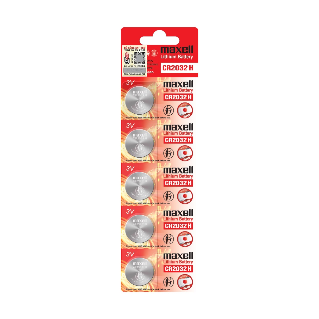 Pin Maxell CR2032(H) 3V Lithium Chính Hãng