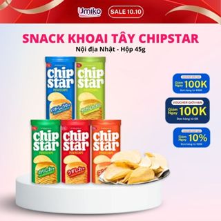  Bánh snack khoai tây Chip Star YBC nội địa Nhật Bản giòn tan hộp 50g - Umiko 