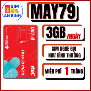 Sim 4G Vinaphone Itel MAY79 – Miễn Phí Tháng Đầu – 3GB/Ngày – Sim An Bình - Sim Ngọc Mai