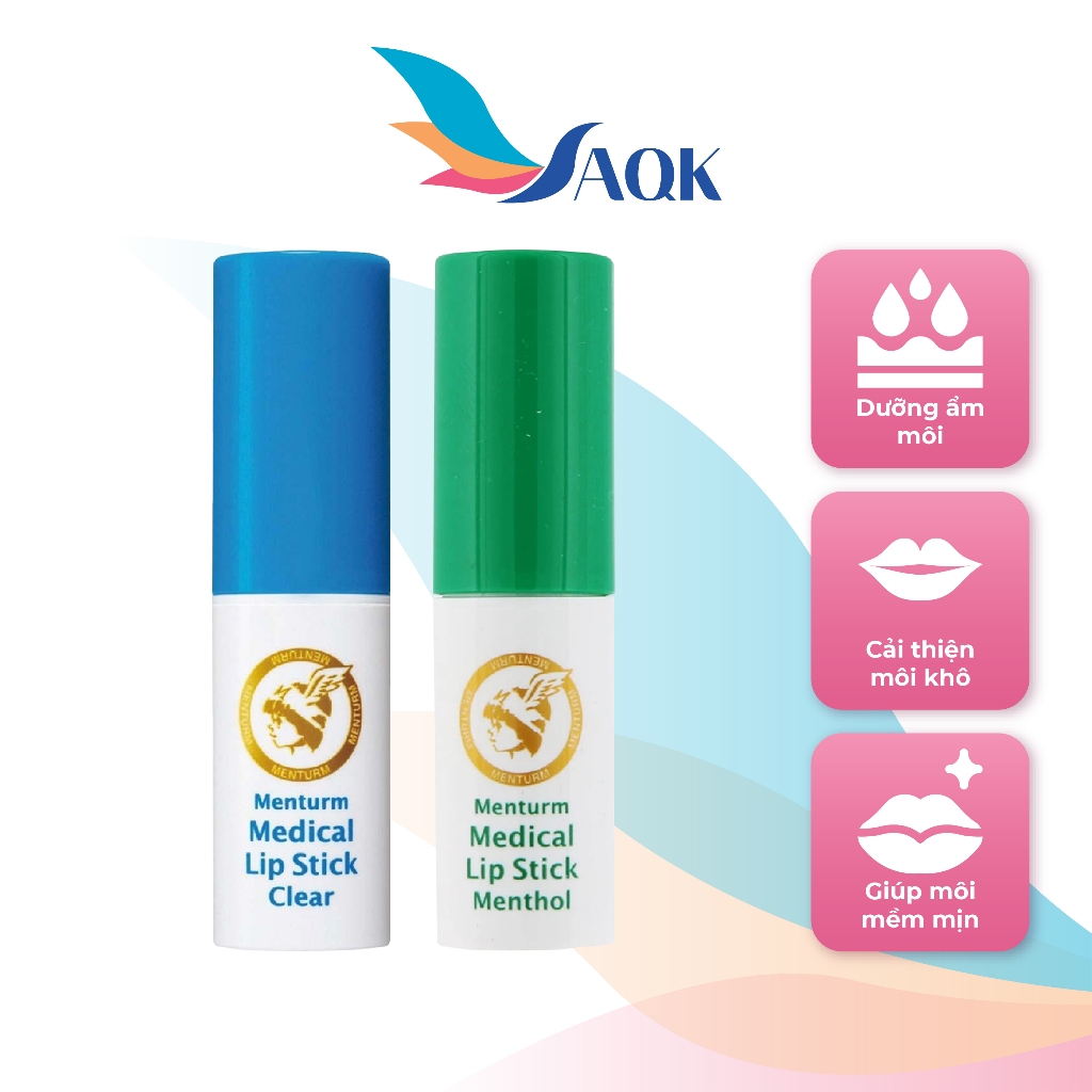 Son dưỡng không mùi Omi Brotherhood Menturm Lip Stick (3.2g) - Cấp ẩm và làm mềm, giữ môi luôn mịn màng, không bong tróc