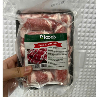 Ba Chỉ Bò Mỹ 500gr, dfoods  Lẩu Nướng. giao hàng hà nội