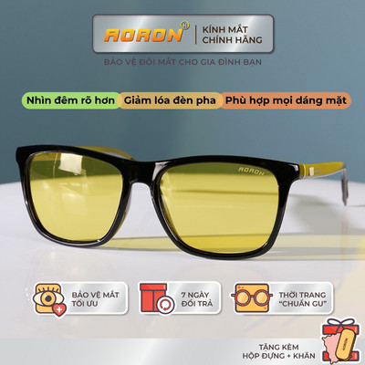 Kính Phân Cực Thời Trang AORON Mắt Vàng Nhìn Xuyên Đêm HD Hạn Chế Chói Lóa Ô Tô Trời Tối - THV2