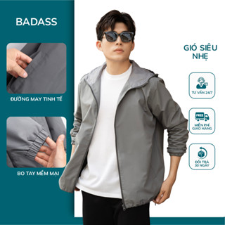 Áo Khoác Gió Nam Nữ BADASS Siêu Nhẹ, Phong Cách Trẻ Trung  -  AKGOL418