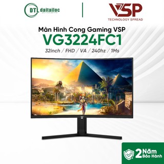 Màn Hình Cong Gaming VSP VG3224FC1 32inch FHD VA 240hz 1Ms | Chính Hãng | Bảo Hành 24 Tháng