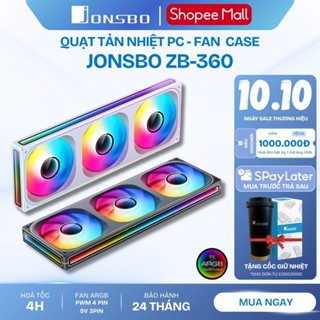 Quạt Tản Nhiệt CPU Chống Ồn Jonsbo ZB-120 ZB-240 ZB-360 Fan Led Vô Cực Fan Case RGB 12V Chính Hãng