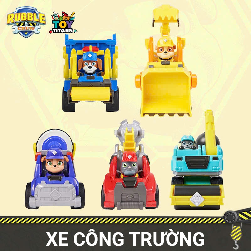 Đội chó cứu hộ PAW PATROL - Xe công trường xây dựng  - Hàng chính hãng