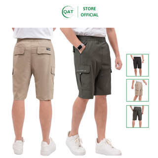 Quần short lửng nam thể thao, túi hộp vải gió dù co giãn xuất Hàn thoáng mát, dây rút, may đẹp, quanaoquangthanh