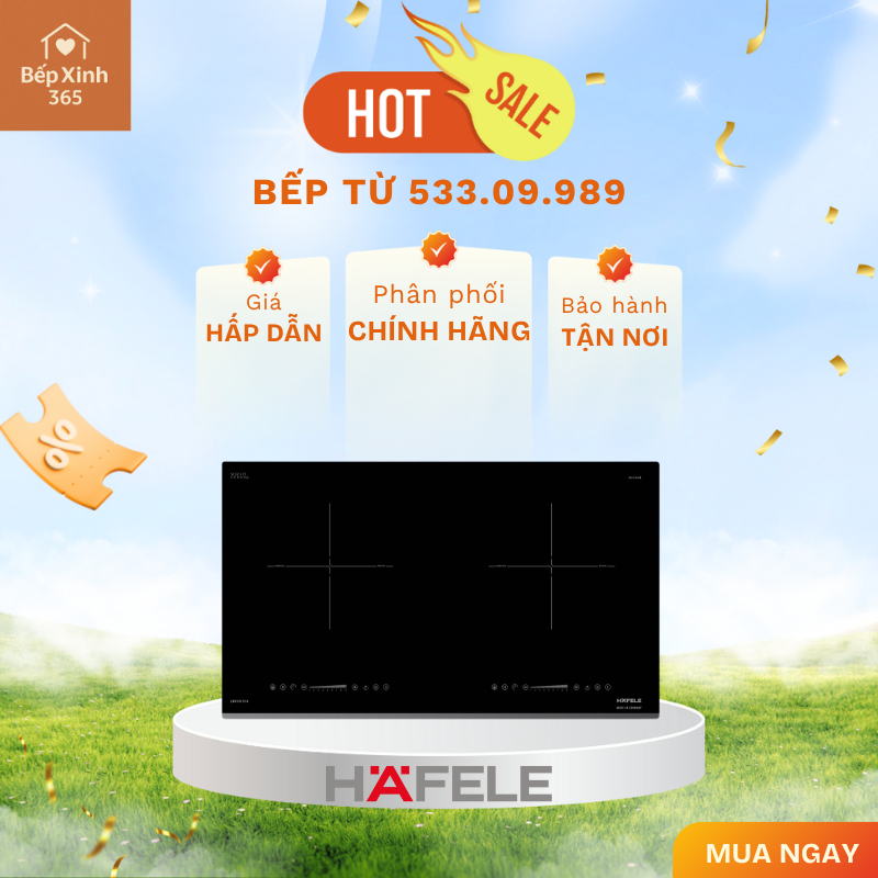 Bếp từ Đức Hafele 2 vùng nấu HC-I7326B 533.09.989 – Bếp Từ 2 Vùng Nấu Cao Cấp Nhập Khẩu