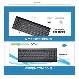 [ GREENCOM K101 BAO BÌ MỚI ] Bàn Phím Tiếng Hàn Quốc GREENCOM K101