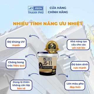 Sơn chống thấm Jison JS11 – Gốc xi măng, dùng cho sàn bê tông, toilet, tường đứng
