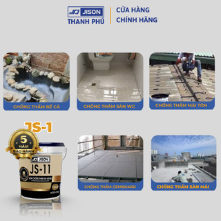 Sơn chống thấm Jison JS11 – Gốc xi măng, dùng cho sàn bê tông, toilet, tường đứng