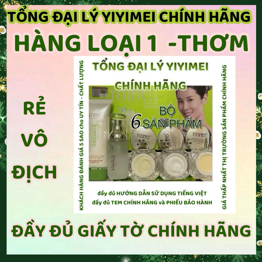   Rẻ Vô Địch  HÀNG LOẠI 1 - KEM THƠM - YIYIMEI plus 6 sản phẩm không thêm tem giấy tờ Tiếng Việt rẻ nhất thị trường 