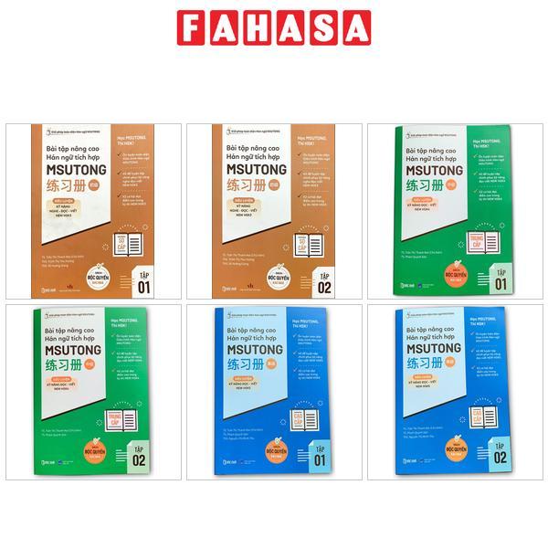 Sách Bài Tập Nâng Cao Hán Ngữ Tích Hợp Msutong Sơ Cấp, Trung Cấp, Cao Cấp - Tập 1,2 (Đủ bộ)