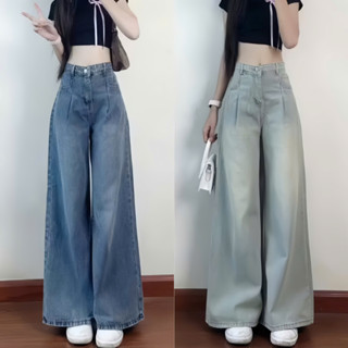  Quần Jeans Nữ Wash Xanh RETRO Ống Rộng Suông HARI Cạp Cao Tôn Dáng Quần Bò Nữ Ống Suông Rộng Wash Ánh Bạc Đủ Size Màu 
