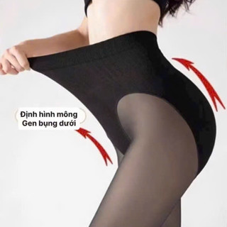  Quần Tất 5D Lót Nỉ BlackSilk Gen Bụng Nâng Vòng 3 Hot Hit Siêu Thật Chân 