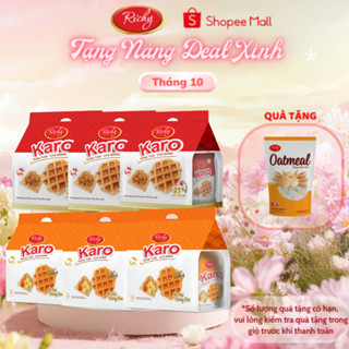 [TẶNG 1 YẾN MẠCH] Combo 6 Bánh Tươi Karo Richy 2 Vị - HSD 45 Ngày - Tặng 1 Yến Mạch 35g