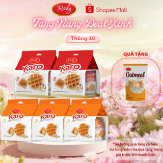 [TẶNG 1 YẾN MẠCH] Combo 5 Bánh Tươi Karo Richy 2 Vị-  HSD 45 Ngày - Tặng 1 Yến Mạch 35g