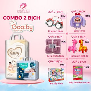 [COMBO 2 BỊCH CHỌN QUÀ] Tã/Bỉm Gooby Đủ Size Dán/Quần Chống Hăm, Thấm Hút Nhanh, Khô Thoáng Tối Ưu