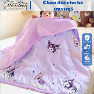Chăn cotton đũi KUROMI cho bé kích thước 1m1x1m5, Mền hè cho bé chất liệu đũi cotton thoáng mát mềm mại mẫu mới siêu yêu