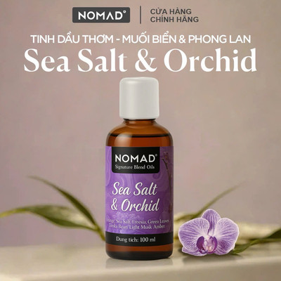 Tinh Dầu Phong Lan muối Biển Nomad Signature Blend Oils - Sea Salt & Orchid