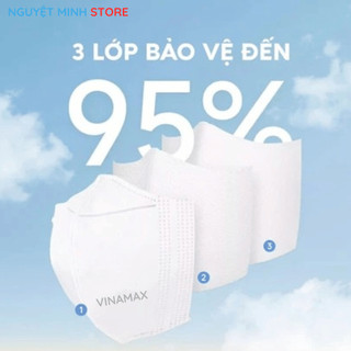 COMBO 200 CHIẾC KHẨU TRANG 5D VINAMAX 3 LỚP DÀY DẶN , CHỐNG TIA UV