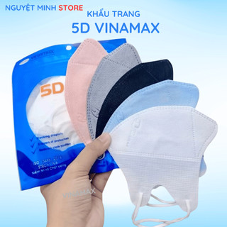 COMBO 200 CHIẾC KHẨU TRANG 5D VINAMAX 3 LỚP DÀY DẶN , CHỐNG TIA UV