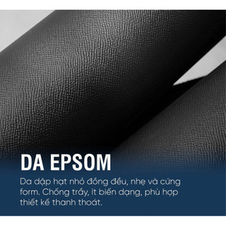 da bò vân epsom đen