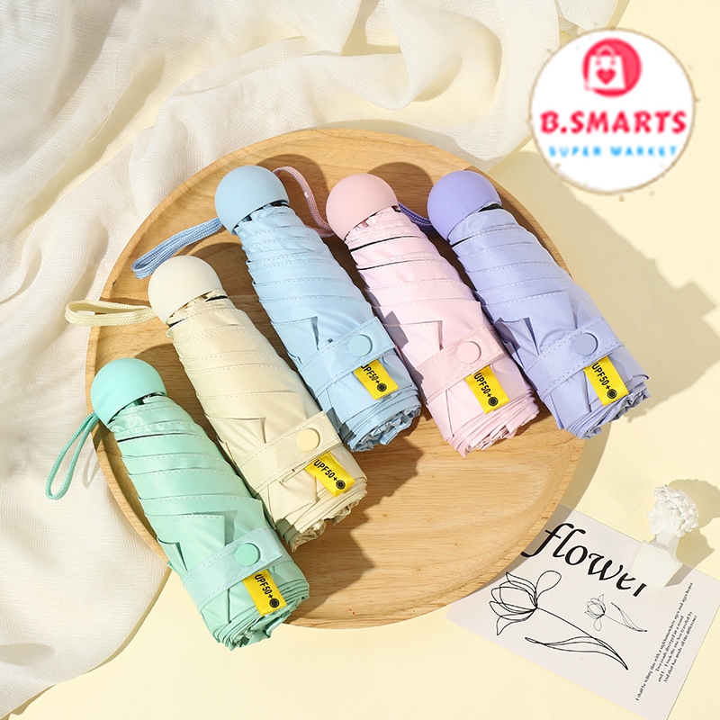 Ô Che Mưa Gấp Gọn Chống Nắng Mưa Thời Trang, Ô Mini Gấp Gọn Ngăn Tia UV Cực Tím Bảo Vệ Da