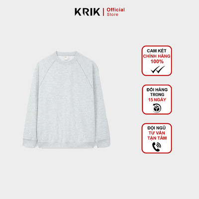 Áo Nỉ Nam KRIK Chất Liệu Polyester Form Classic Tay Raglan Phối Màu Tạo Điểm Nhấn AN4215