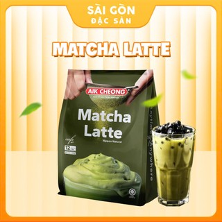 Trà sữa tự pha matcha trà xanh aik cheong malaysia 12 gói x 25g sài gòn đặc sản