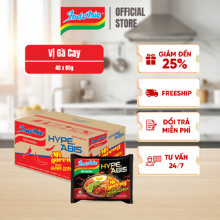 Mì Trộn Indomie Vị Gà Cay 85g x Thùng 40 gói