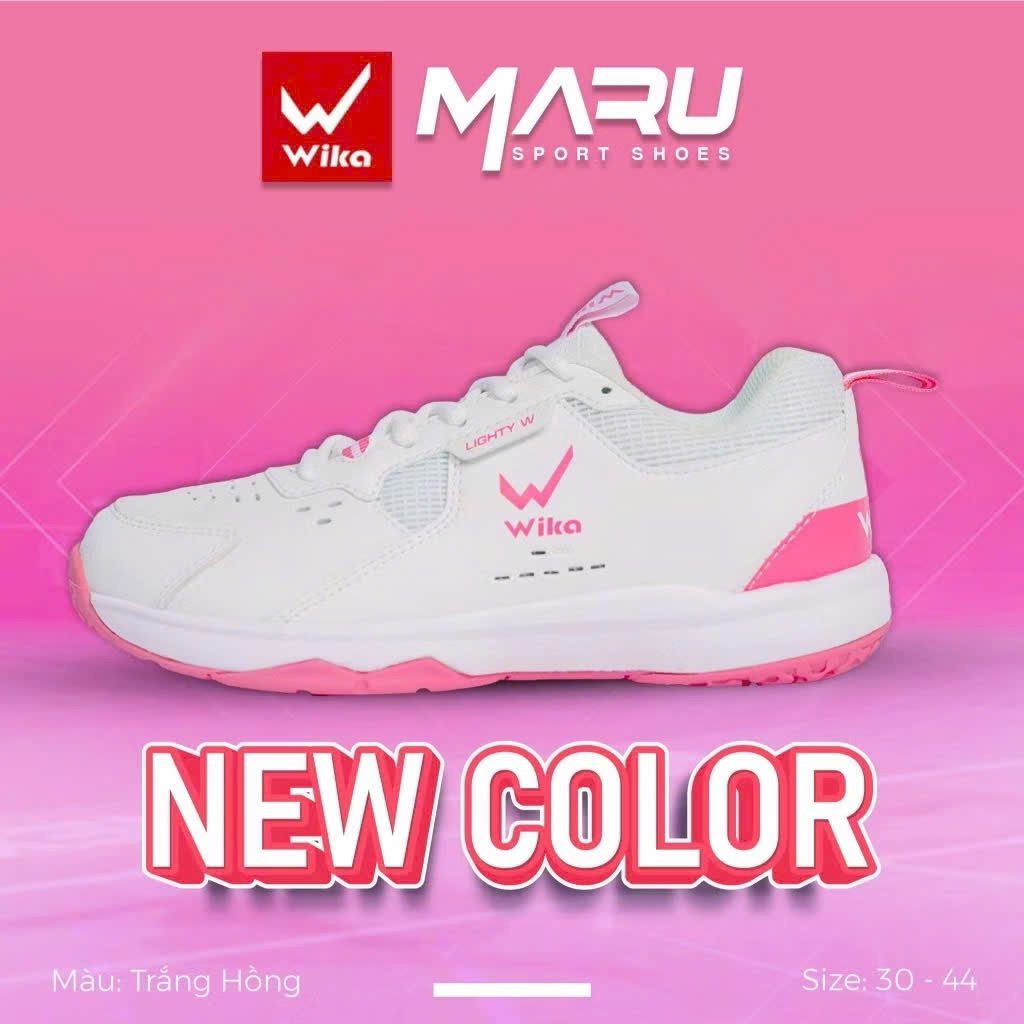 Giày Cầu Lông Wika Maru Cao Cấp - Tặng Tất Dệt Kim