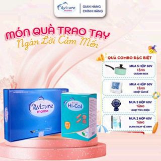 Combo Sắt canxi DHA vitamin Avisure mama + Hical và cho bà bầu 120 viên