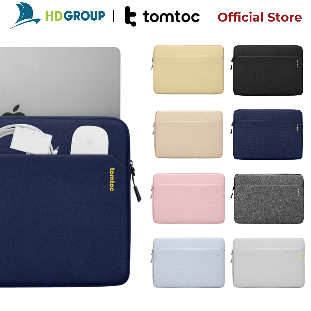 Túi chống sốc siêu mỏng cho iPad/macbook/laptop Tomtoc Slim-A18 size 11/12.9/13/14/15inch chính hãng