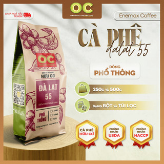   PHỔ THÔNG  Cà phê Đà lạt 55 Enemax dòng Phổ Thông dạng: Bột và Túi lọc 