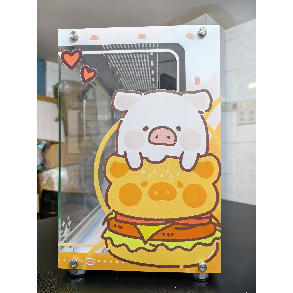 Case Xigmatek Aquarius Plus in UV hình chú heo dễ thương đã qua sử dụng như mới