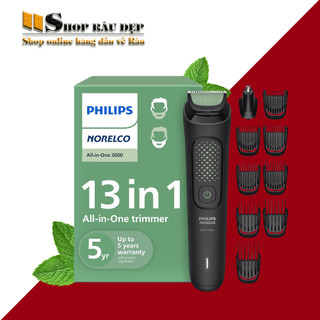    TẶNG LƯỢC CHẢI RÂU   Tông Đơ Philips Norelco Multigroom 3000 MG3919 50 - Tông đơ đa năng  tỉa râu cắt tóc lông mũi 