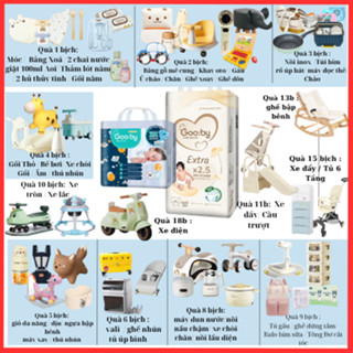 [Kèm Quà][Tích Điểm] Tã/bỉm quần dán Gooby ngày-đêm chống tràn hiệu quả đủ size M46/L56/XL52/XXL48 cho bé
