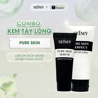 Combo Kem và Serum Tẩy Lông Seimy - Pure Skin Perfect tẩy tất cả mọi loại lông vĩnh viễn 1 cách an toàn nhanh gọn