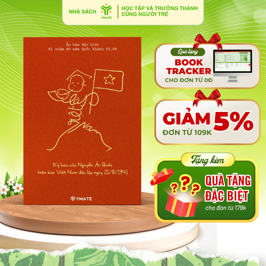  Sổ Tay Và Móc Khóa - Phiên Bản GIới Hạn - Kỷ Niệm 80 Năm Quốc Khánh 2 9 - Ymate Books 