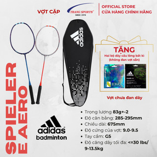 VỢT CẦU LÔNG ADIDAS CẶP SPIELER E AERO CAM/XANH (2 CÂY/CẶP)