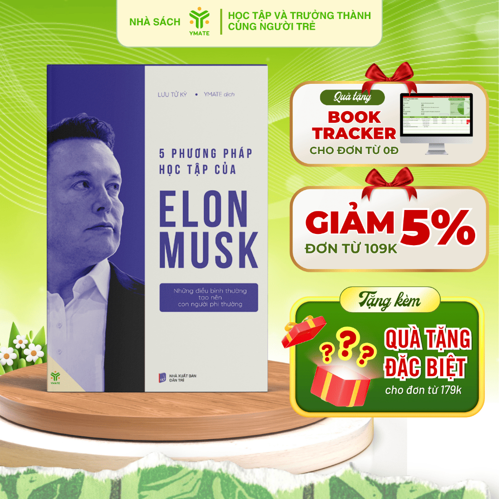 Sách - 5 Phương Pháp Học Tập Của Elon Musk - YMATE